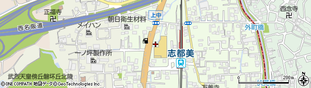 奈良県香芝市上中101周辺の地図