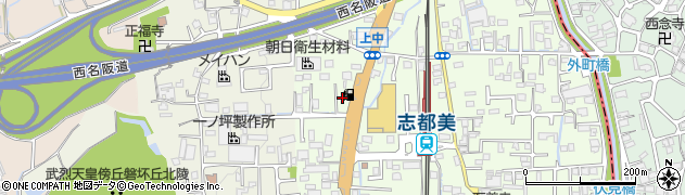 奈良県香芝市上中103周辺の地図