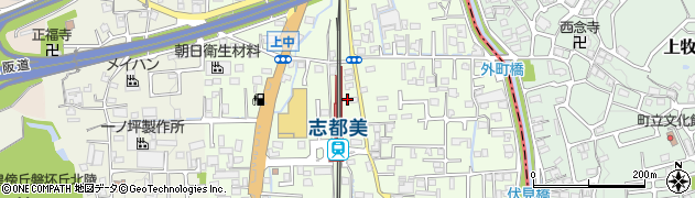 奈良県香芝市上中181周辺の地図