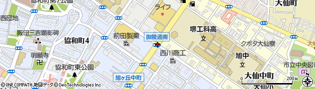 御陵通南周辺の地図