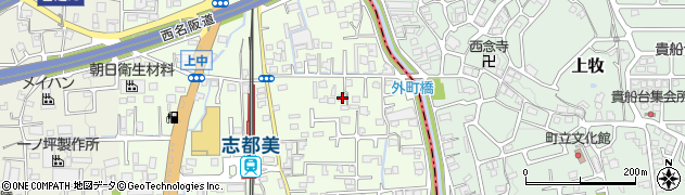 奈良県香芝市上中471周辺の地図