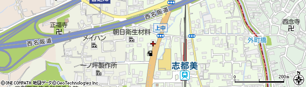 奈良県香芝市上中100周辺の地図