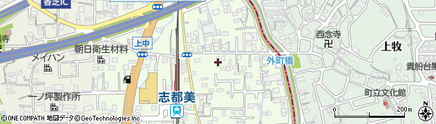 奈良県香芝市上中469周辺の地図