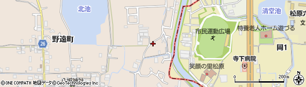 大阪府堺市北区野遠町87周辺の地図