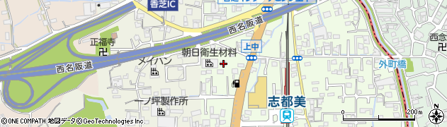 奈良県香芝市上中92周辺の地図