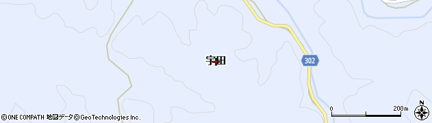山口県阿武町（阿武郡）宇田周辺の地図