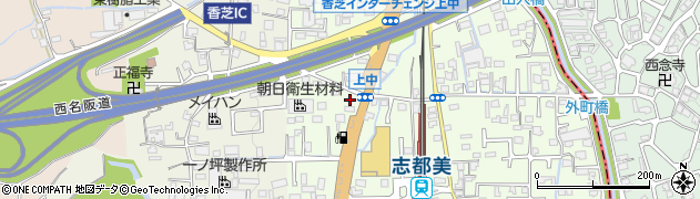 奈良県香芝市上中99周辺の地図
