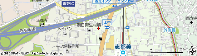 奈良県香芝市上中96周辺の地図