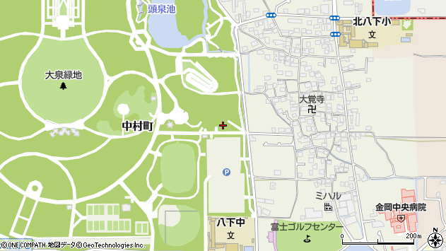 〒591-8012 大阪府堺市北区中村町の地図