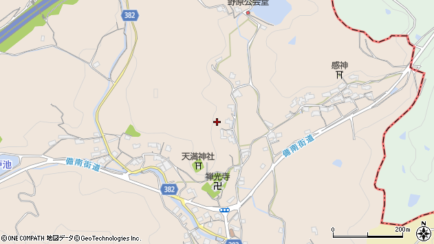 〒719-0101 岡山県浅口市金光町上竹（その他）の地図