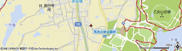 奈良県河合町（北葛城郡）佐味田周辺の地図