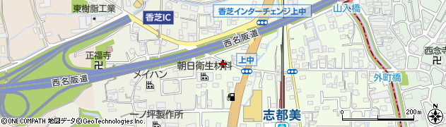 奈良県香芝市上中95周辺の地図