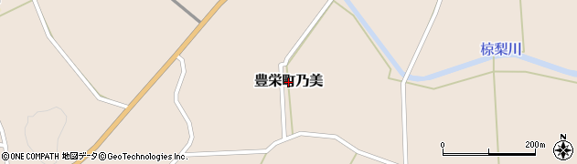 広島県東広島市豊栄町乃美周辺の地図