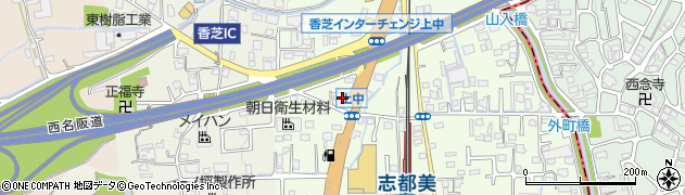 奈良県香芝市上中97周辺の地図