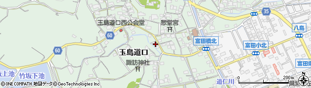 岡山県倉敷市玉島道口121周辺の地図