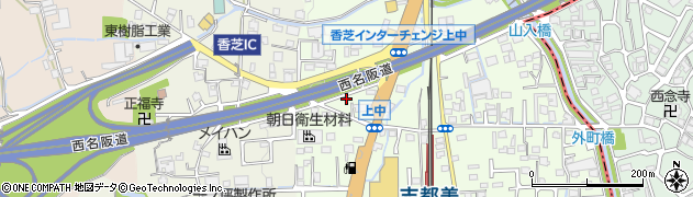奈良県香芝市上中85周辺の地図