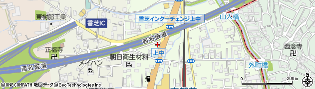 奈良県香芝市上中80周辺の地図