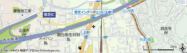 奈良県香芝市上中79周辺の地図