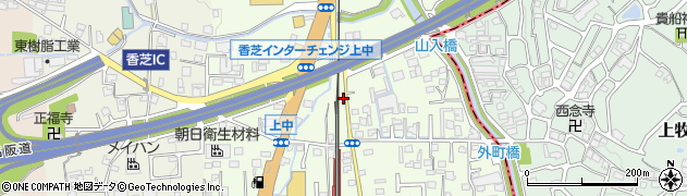 奈良県香芝市上中172周辺の地図