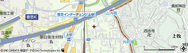 奈良県香芝市上中486周辺の地図