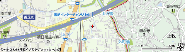 奈良県香芝市上中488周辺の地図