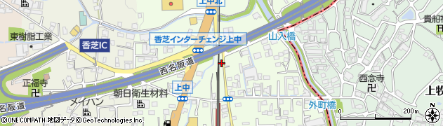 奈良県香芝市上中171周辺の地図
