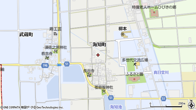 〒632-0064 奈良県天理市海知町の地図