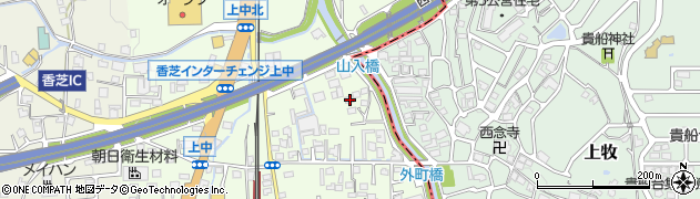 奈良県香芝市上中500周辺の地図