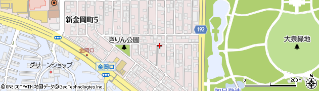 新金岡町5丁8弘中邸[akippa]駐車場周辺の地図