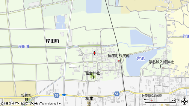 〒632-0056 奈良県天理市岸田町の地図