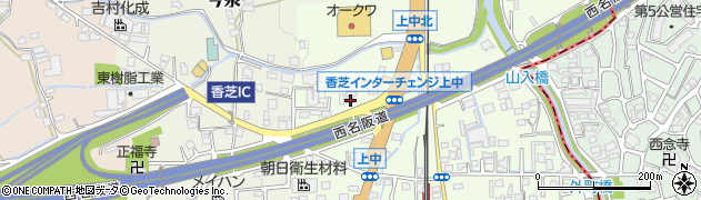 奈良県香芝市上中56周辺の地図