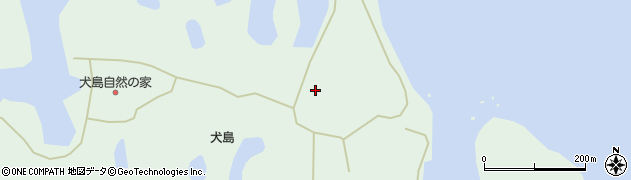 岡山県岡山市東区犬島268周辺の地図