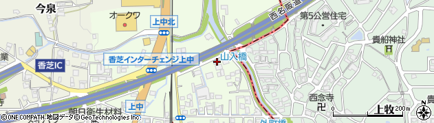 奈良県香芝市上中499周辺の地図