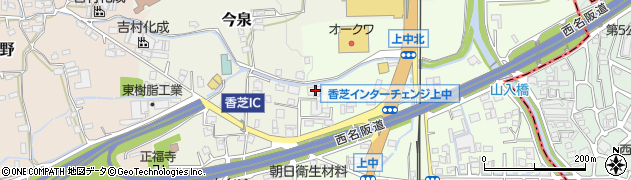 奈良県香芝市上中48周辺の地図