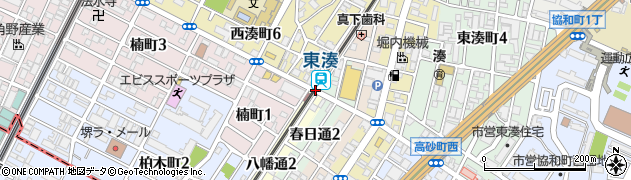 東湊駅周辺の地図