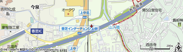 奈良県香芝市上中495周辺の地図