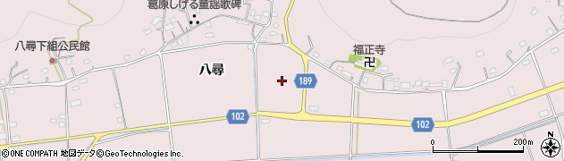 広島県福山市神辺町（八尋）周辺の地図