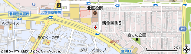 堺新金岡五郵便局周辺の地図
