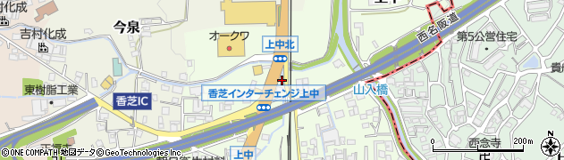 奈良県香芝市上中70周辺の地図