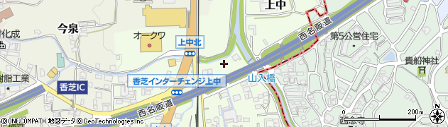 奈良県香芝市上中497周辺の地図