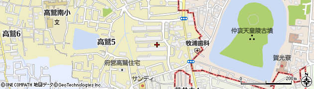 藤井寺グリーンハイツ管理事務所周辺の地図