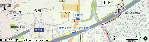 奈良県香芝市上中69周辺の地図
