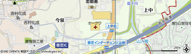 奈良県香芝市上中27周辺の地図