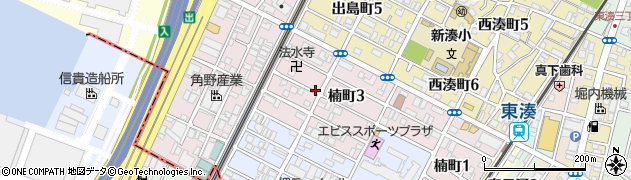 大阪府堺市堺区楠町周辺の地図