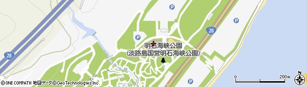 兵庫県　園芸・公園協会共同体明石海峡公園管理センター周辺の地図