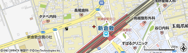 岡野　新倉敷駅北口駐車場周辺の地図