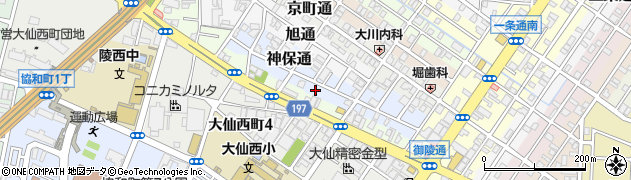 大阪府堺市堺区神保通周辺の地図
