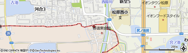 大阪府堺市北区野遠町144周辺の地図
