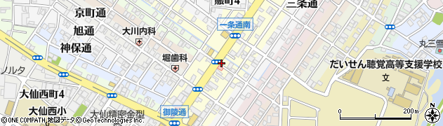 香川うどん 一条通店周辺の地図