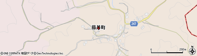 奈良県天理市藤井町周辺の地図